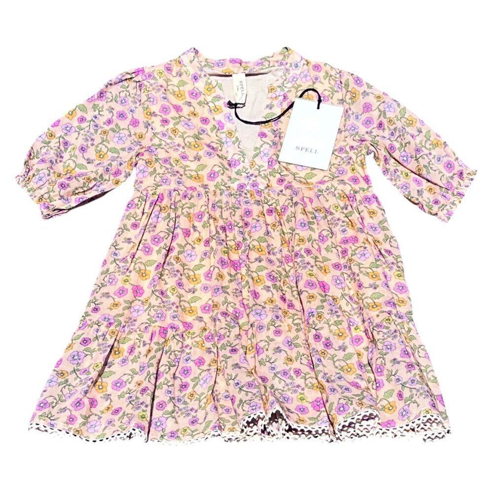 NWT! Little Spell and The Gypsy Girls Spring Garden Mossy Boho Dress Size 2-3Y